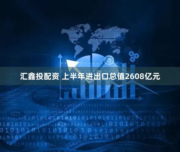 汇鑫投配资 上半年进出口总值2608亿元